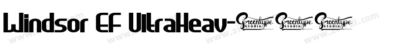 Windsor EF UltraHeav字体转换